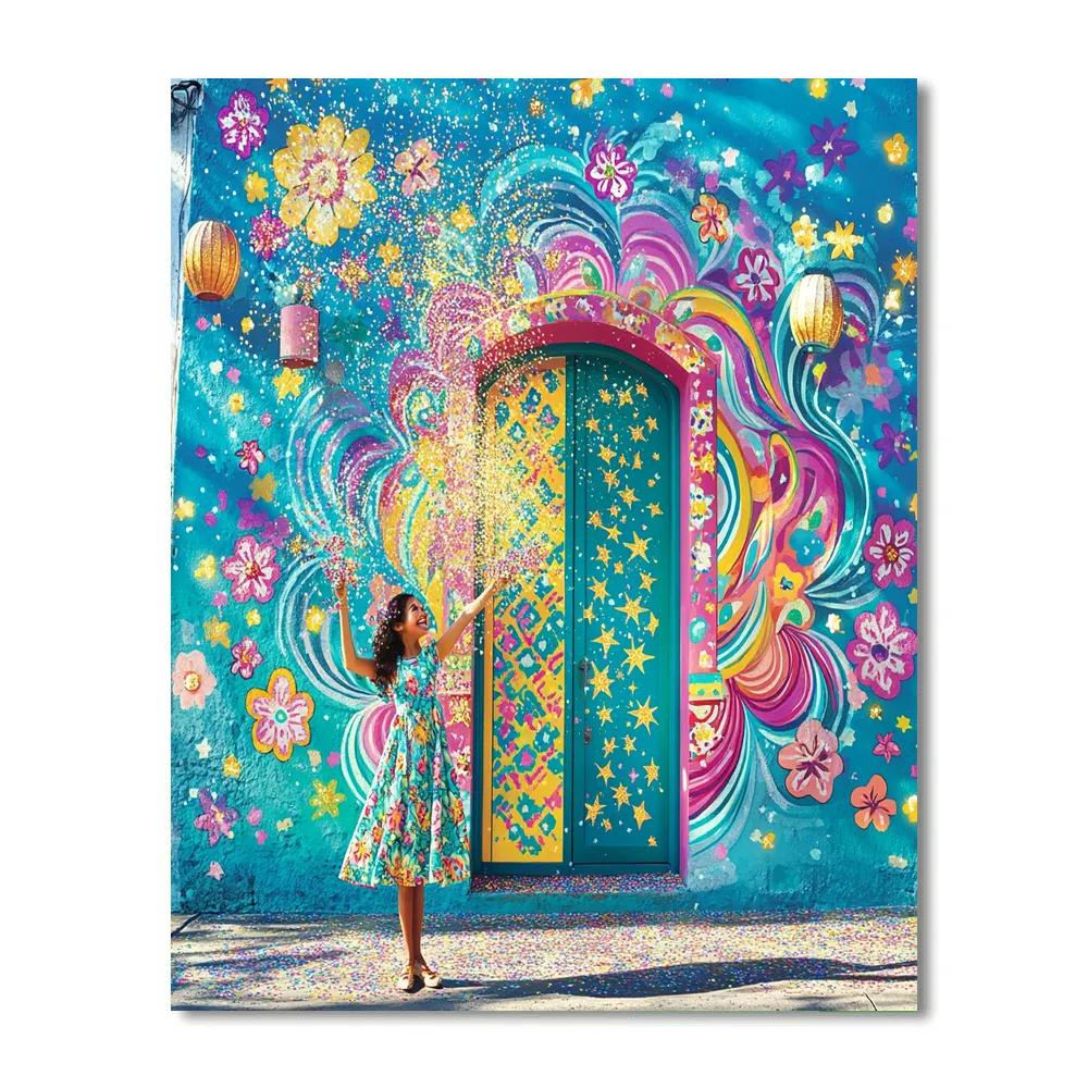Mirabel Magical Doorway Stardust Party Disney Inspired DIY paint by numbers