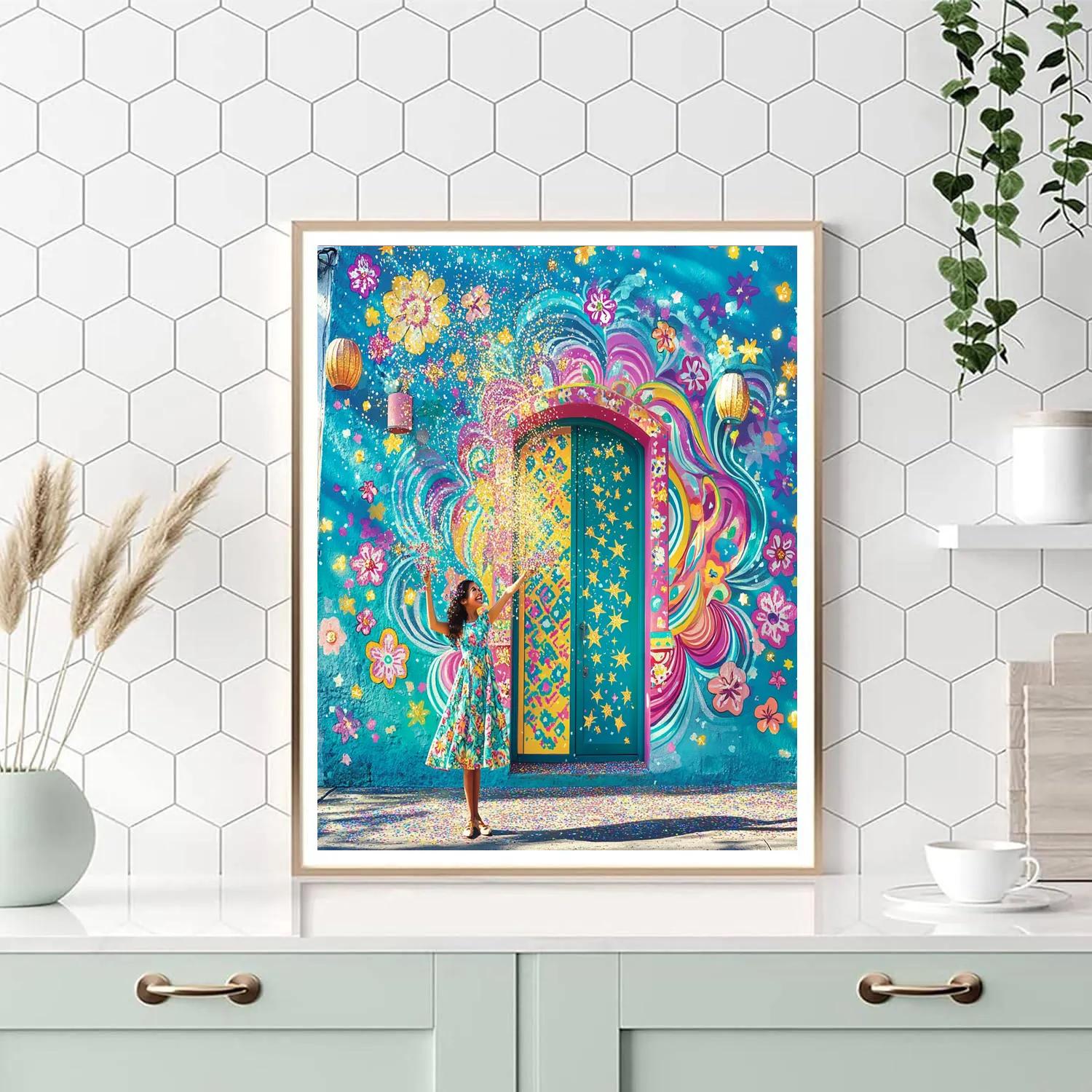 Mirabel Magical Doorway Stardust Party Disney Inspired DIY paint by numbers