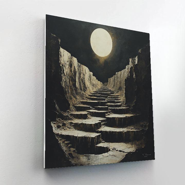 Francisco Goya Inspired Eclipse Over A Salt Ravine paint by numbers