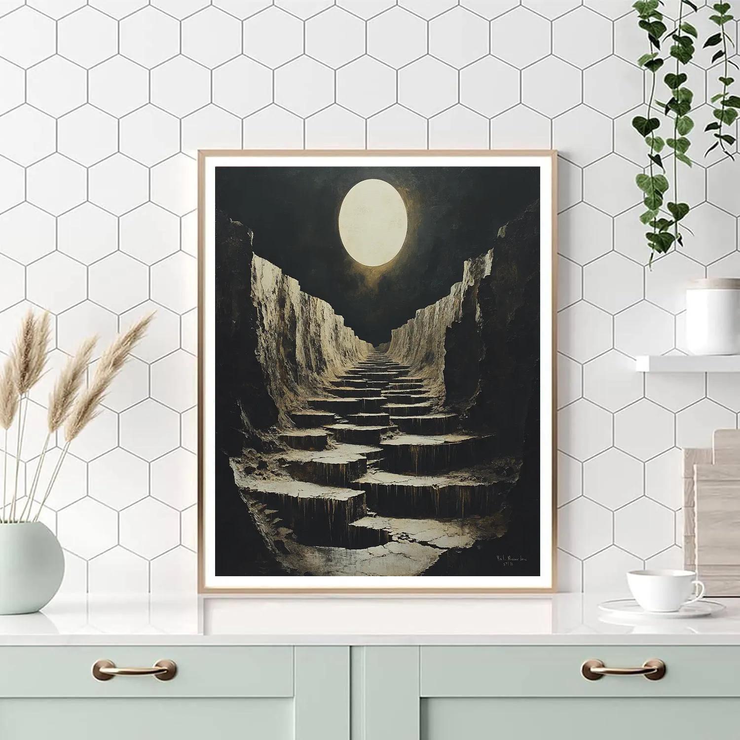 Francisco Goya Inspired Eclipse Over A Salt Ravine paint by numbers