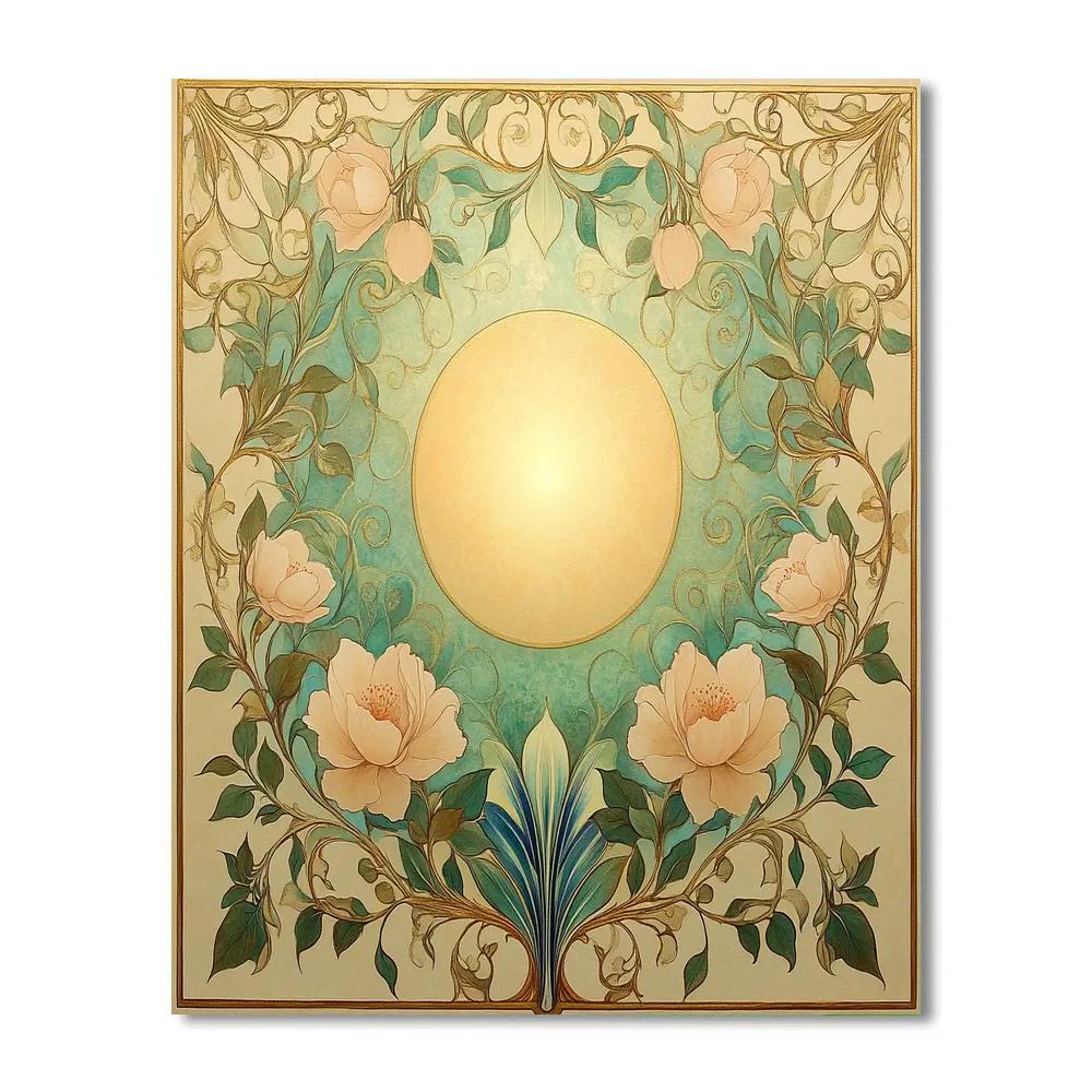 Alphonse Mucha Inspired Aurora Garden Symphony paint by number