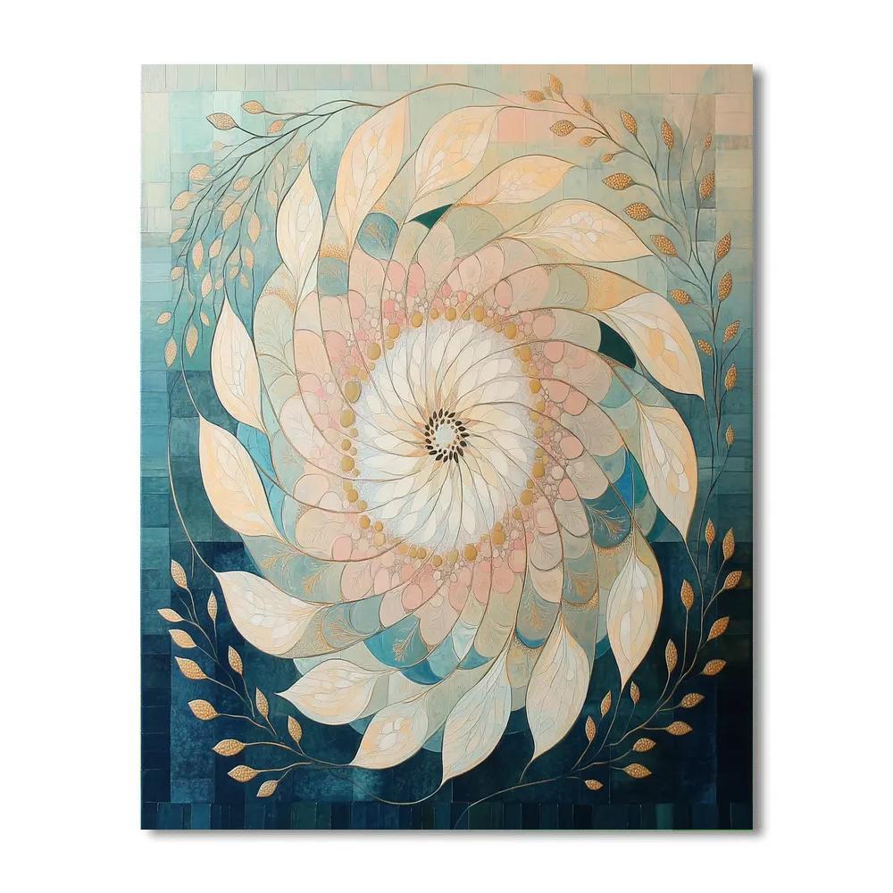 Alphonse Mucha Inspired Equinox Spiral Of Seasons paint by numbers