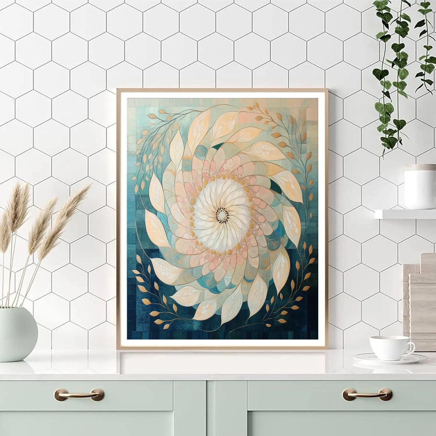 Alphonse Mucha Inspired Equinox Spiral Of Seasons paint by numbers