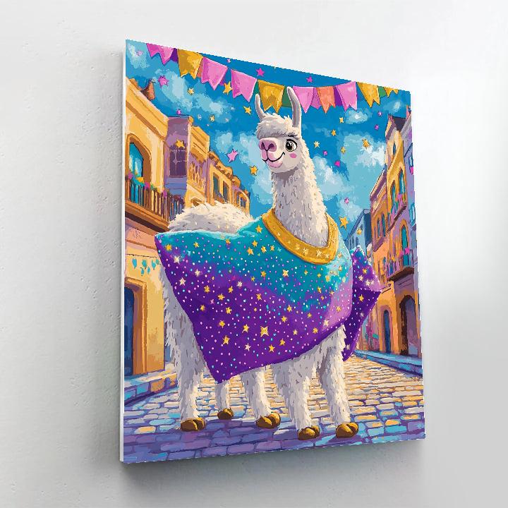 Kuzco Llama Cosmic Costume Parade Disney Inspired Painting by numbers kit