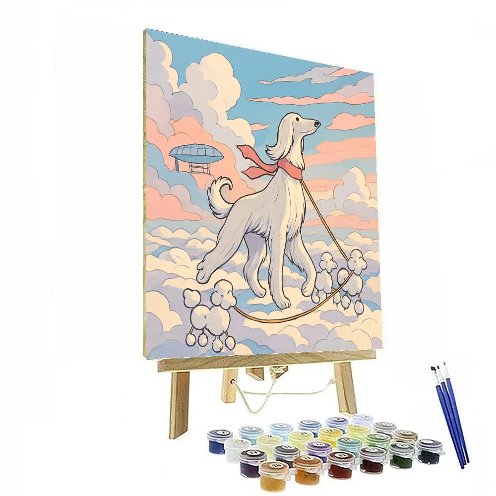 Cloud Atlas Dog Parade Number painting