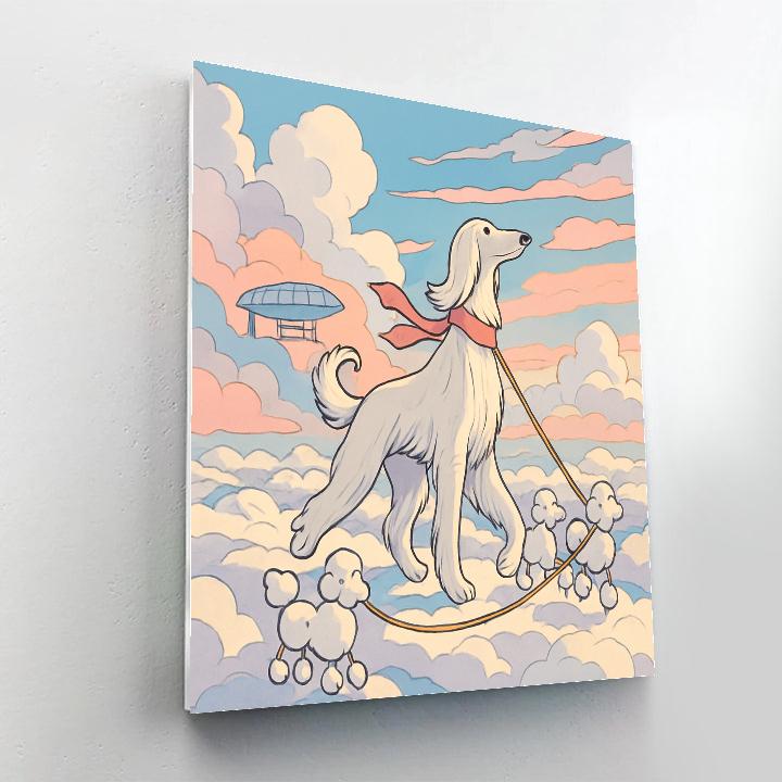 Cloud Atlas Dog Parade Number painting