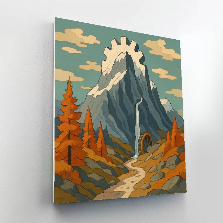 Clockwork Ridge Mountain Panorama paint by number