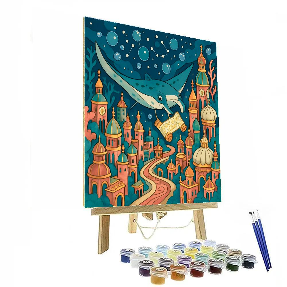Clockwork Coral City In Fantasy Bloom Numbered painting kits