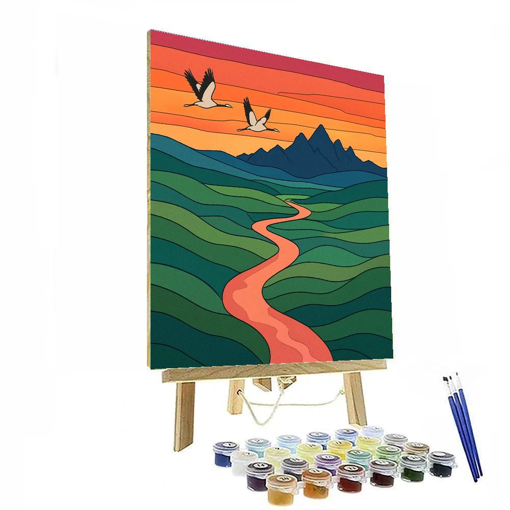 Horizon Loom Landscape DIY paint by numbers