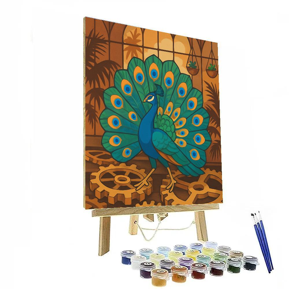 Clockwork Conservatory Peacock Paint by numbers art