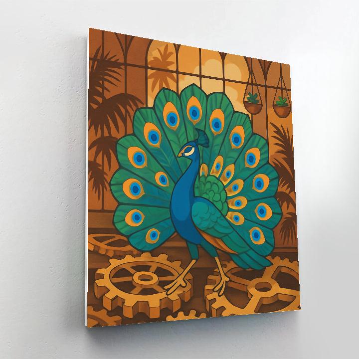 Clockwork Conservatory Peacock Paint by numbers art
