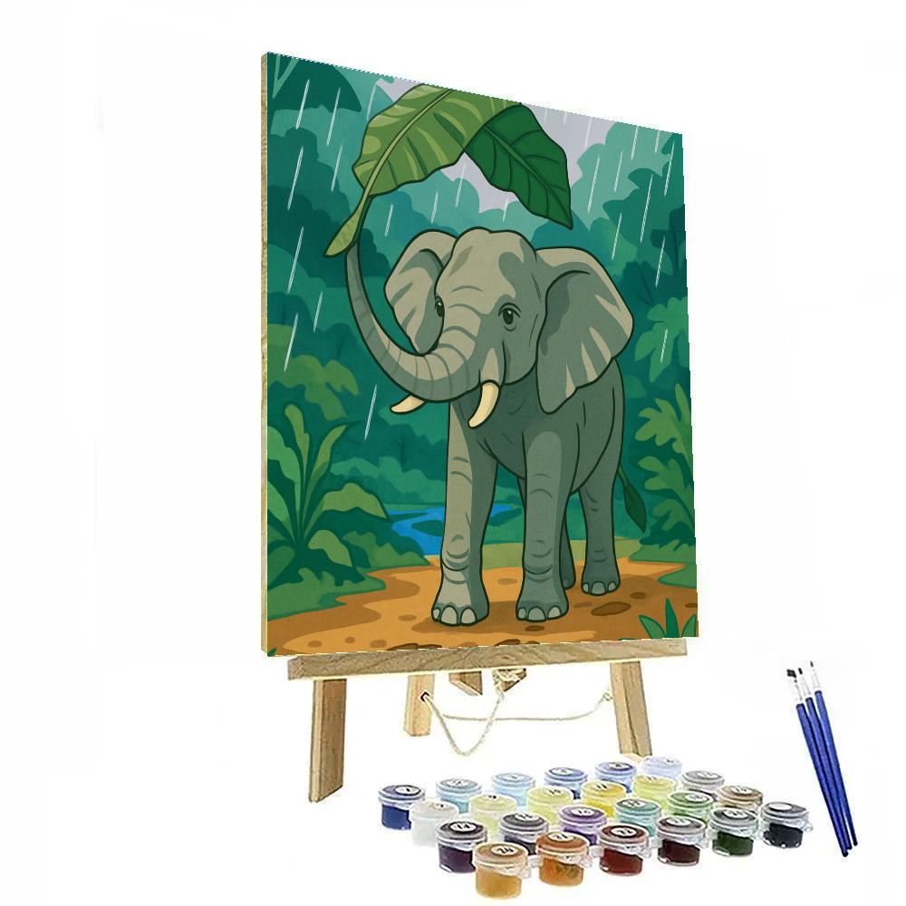 Monsoon Archivist Elephant paint by numbers