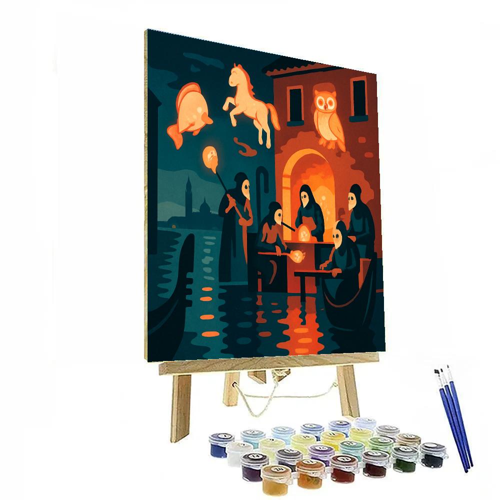 Italy Midnight Glassmakers Carnival DIY paint by numbers