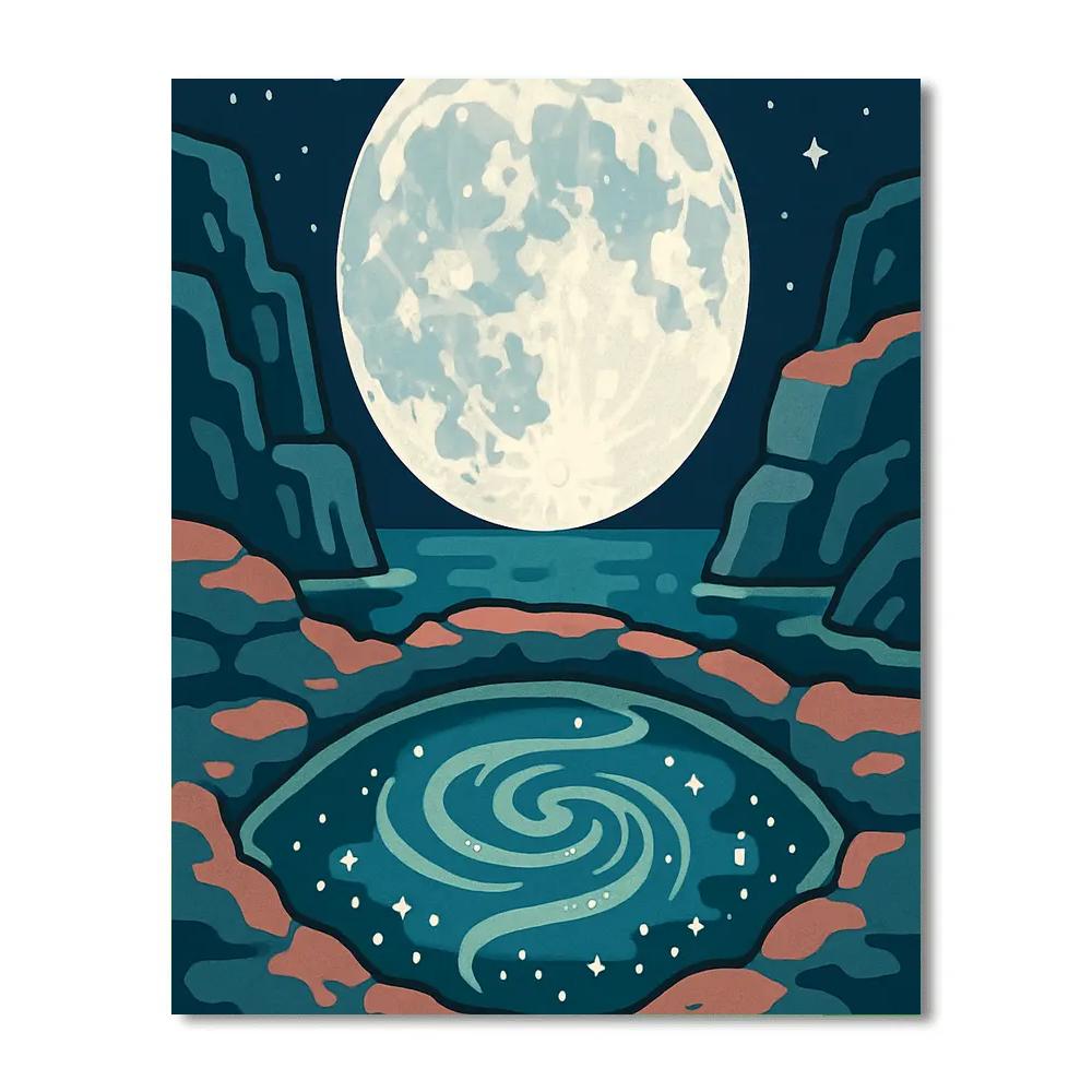 Tide Oracle Moon Paint by numbers art
