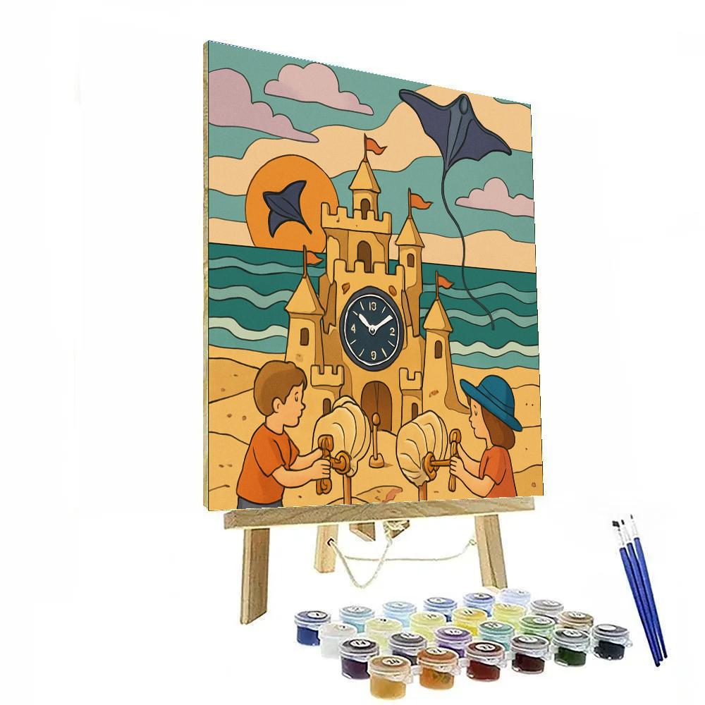 Clockwork Sandcastle Beach Parade paint by color