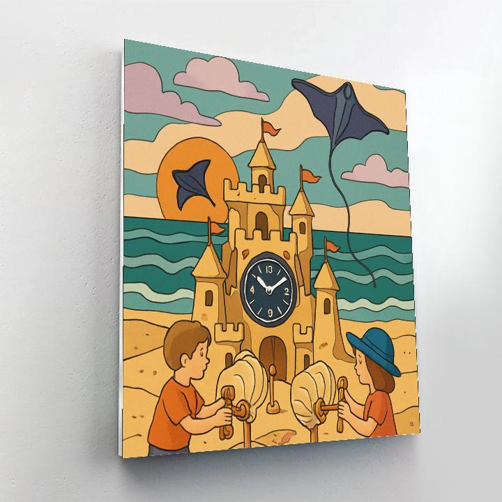 Clockwork Sandcastle Beach Parade paint by color