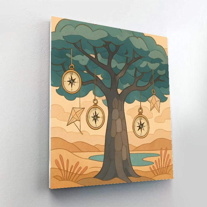 Clockwork Canopy Tree Atlas paint by color