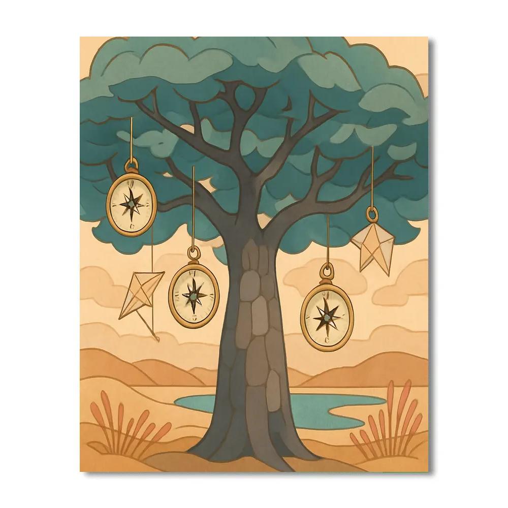 Clockwork Canopy Tree Atlas paint by color