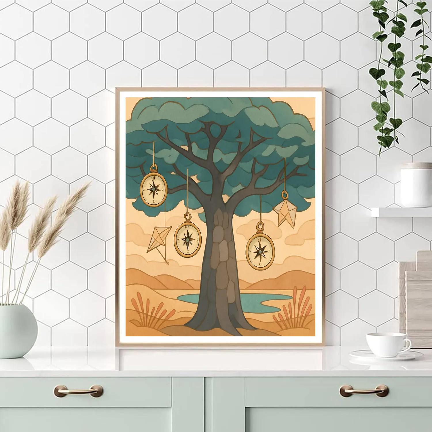 Clockwork Canopy Tree Atlas paint by color