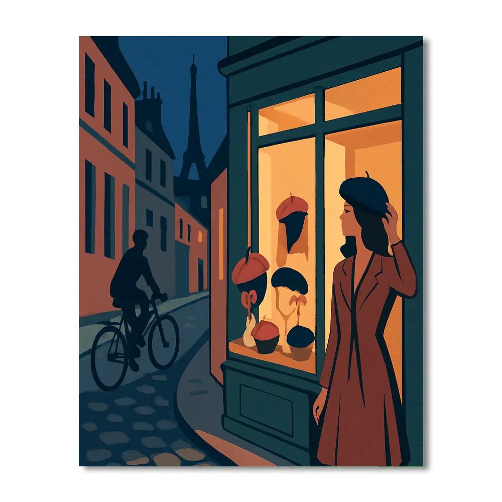 Milliners Workshop In Paris Twilight Paint by numbers kits