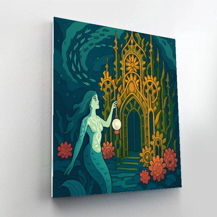 Clockwork Kelp Cathedral In Fantasy Tide Paint by numbers kits