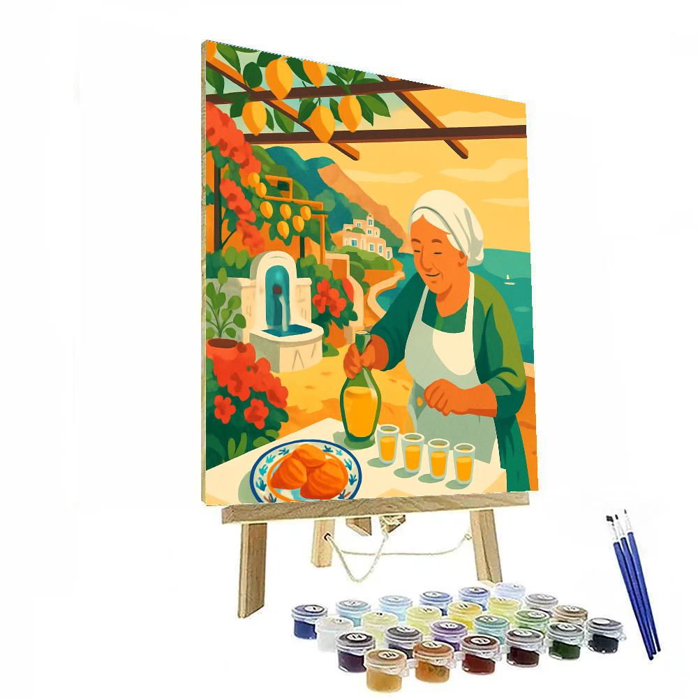 Lemon Terrace In Italy Spring paint by numbers