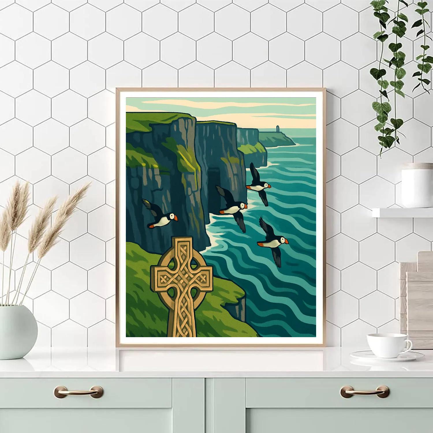 Atlantic Cliffs, Ireland Crafted Horizon DIY paint by numbers