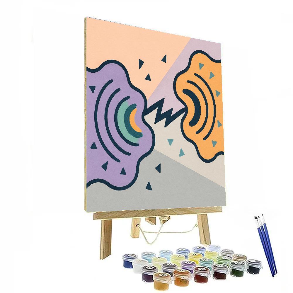 Organic Drift With Abstract Tension Paint by numbers kits