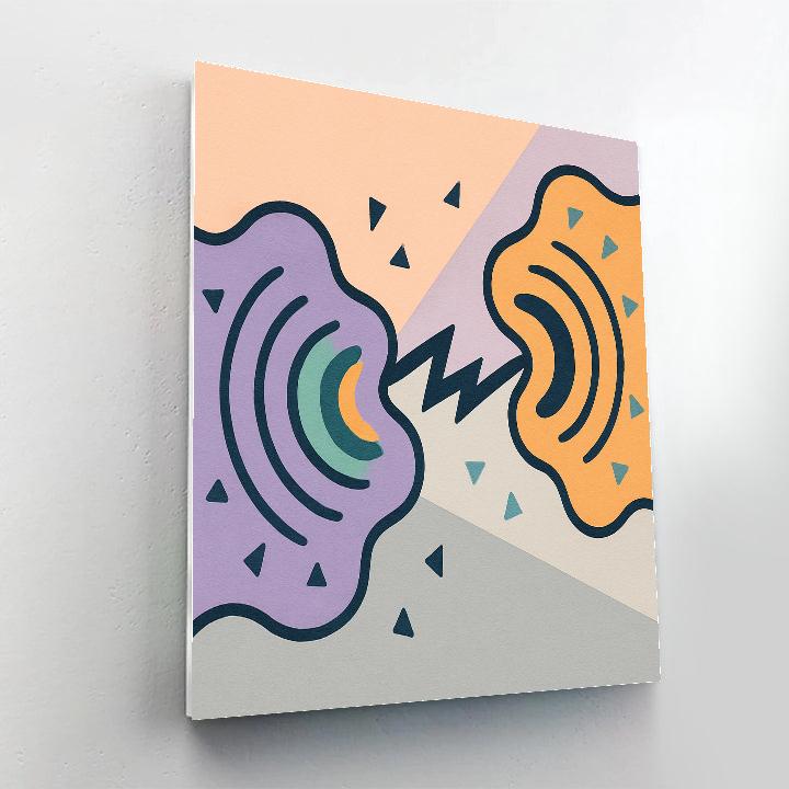 Organic Drift With Abstract Tension Paint by numbers kits