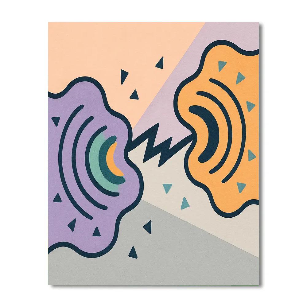 Organic Drift With Abstract Tension Paint by numbers kits