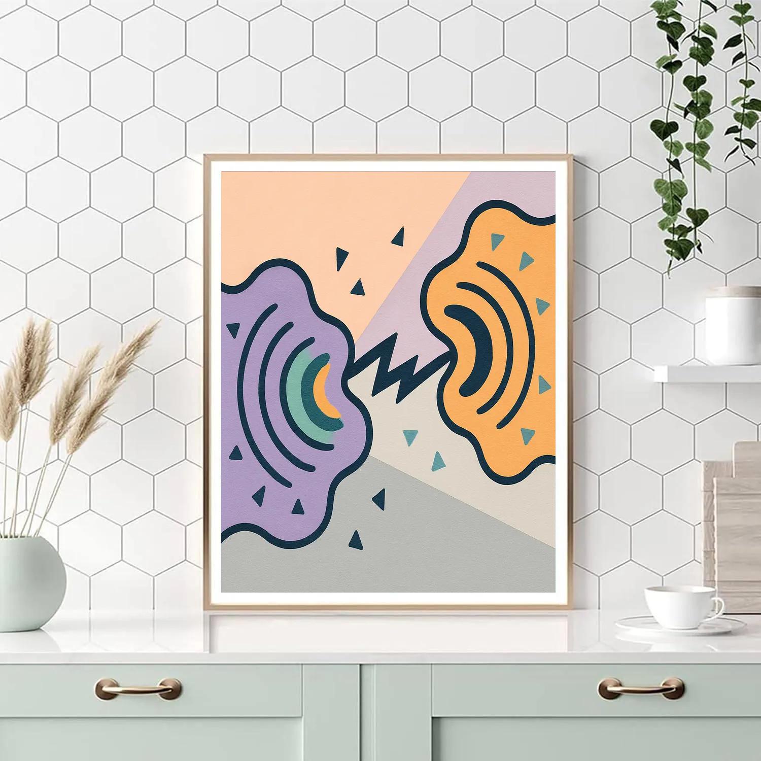 Organic Drift With Abstract Tension Paint by numbers kits