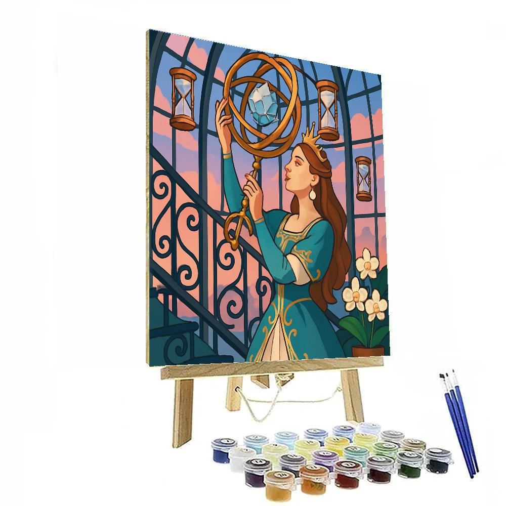 Princess Of The Aurora Clocktower Conservatory paint by numbers
