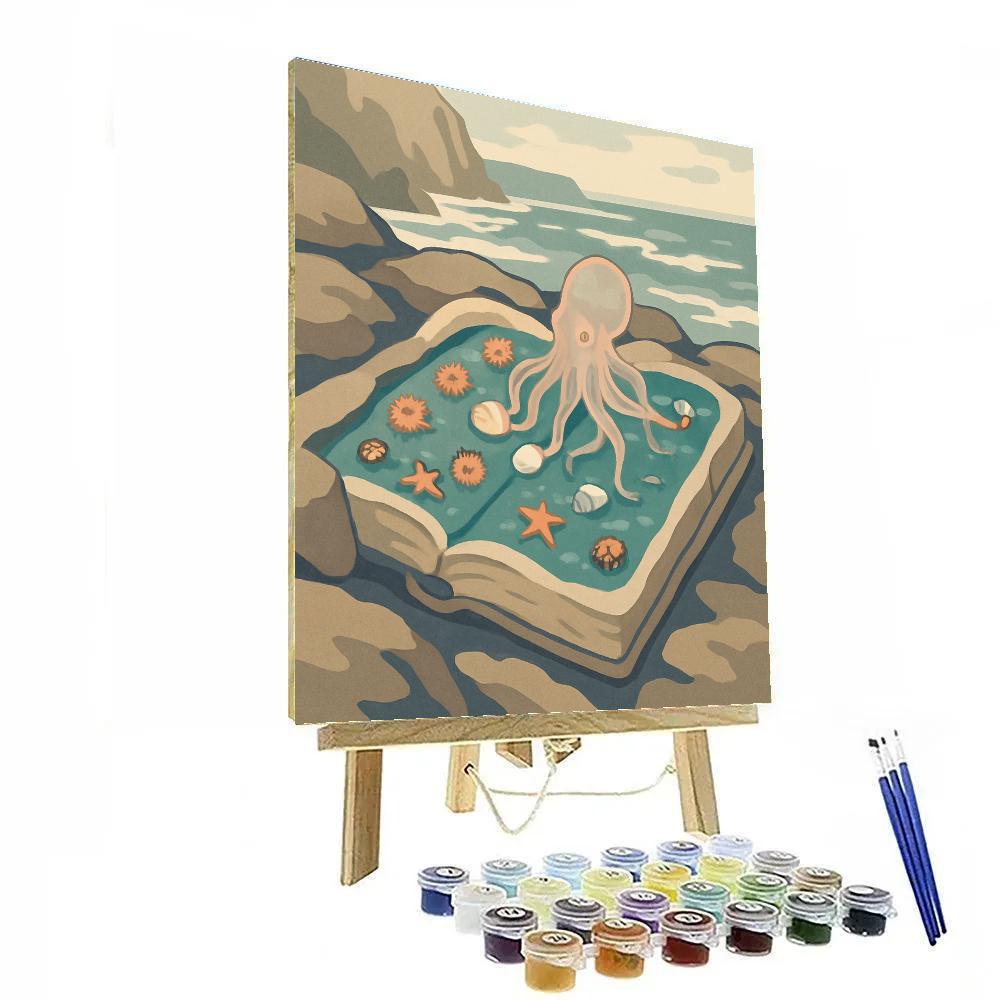 Tidepool Library In Ocean Light Number painting