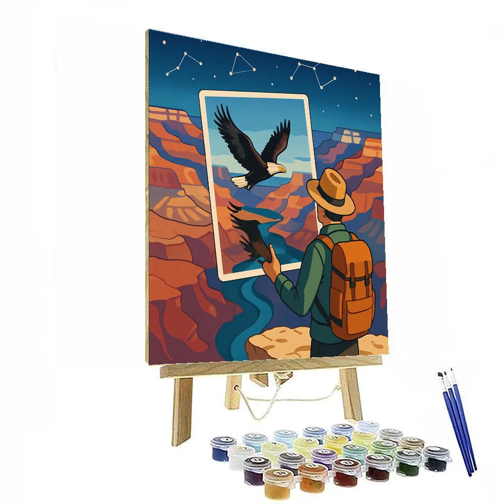 Canyon Stargazer Postcard From USA Paint by numbers art