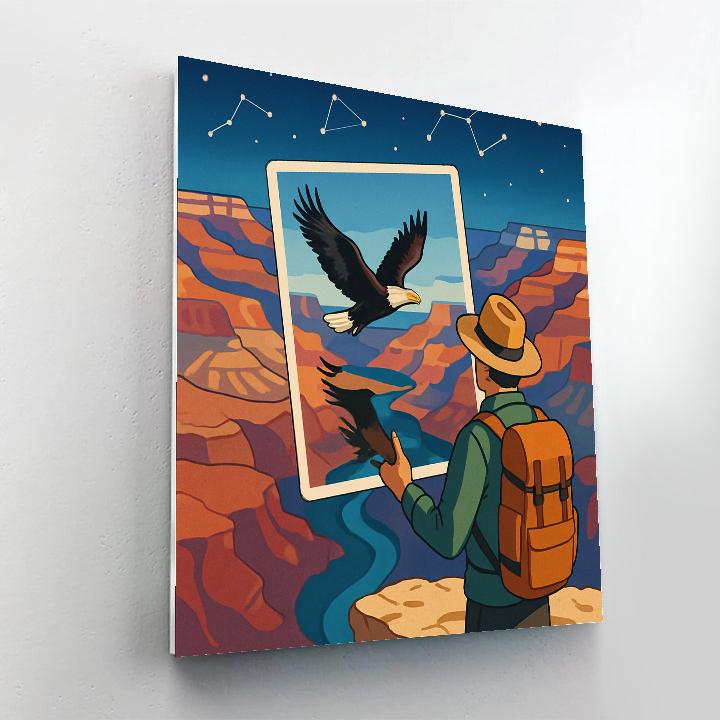 Canyon Stargazer Postcard From USA Paint by numbers art