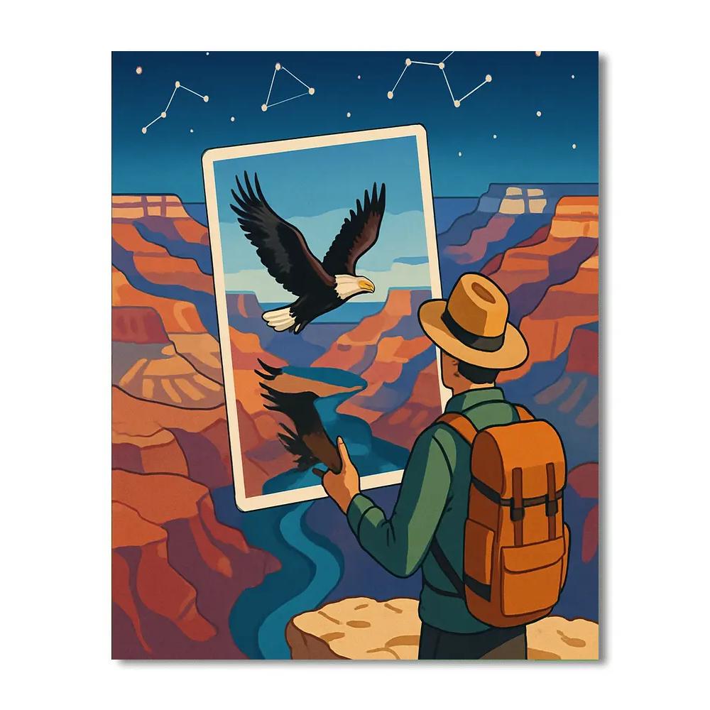 Canyon Stargazer Postcard From USA Paint by numbers art