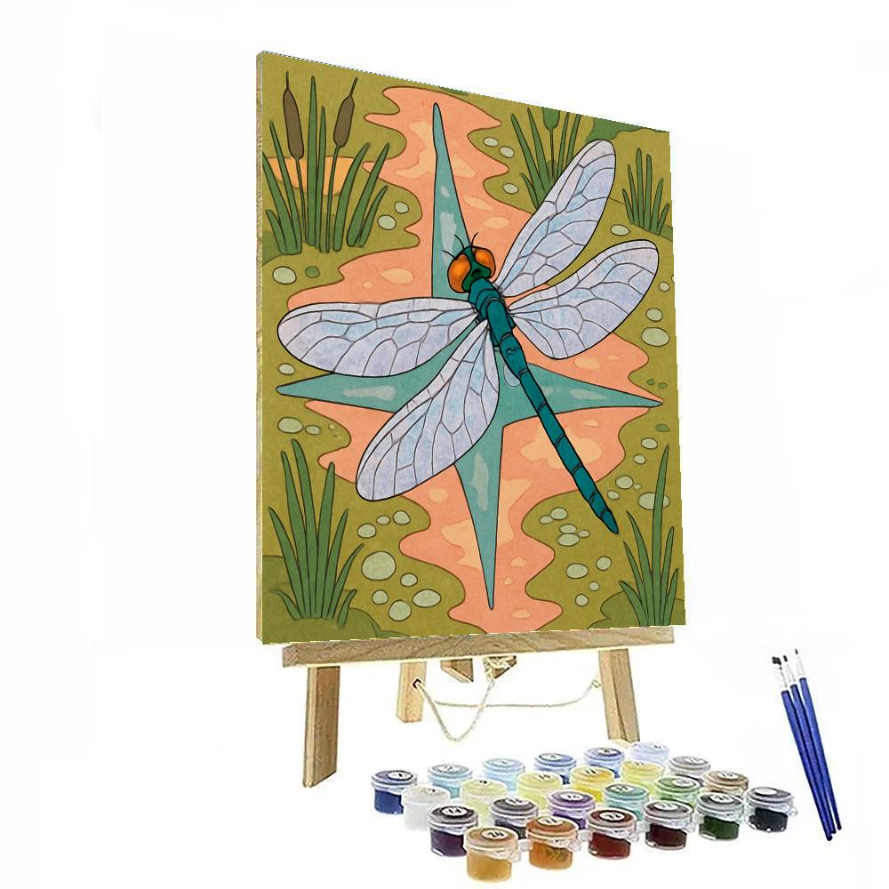 Marshlight Dragonfly Compass paint by color