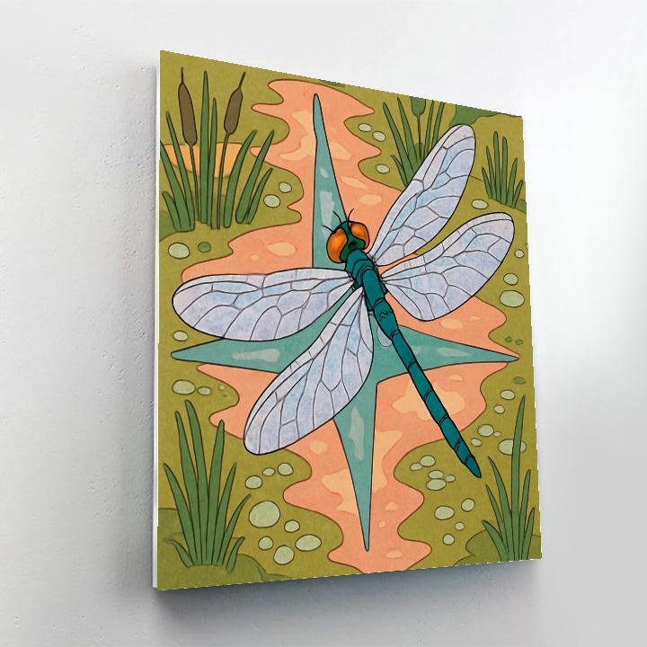 Marshlight Dragonfly Compass paint by color