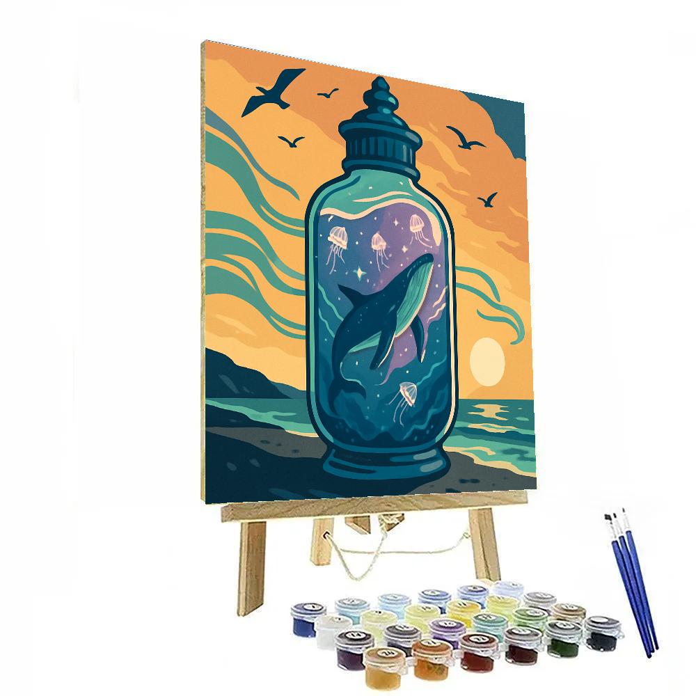 Ocean Threaded Stormglass Painting by numbers kit
