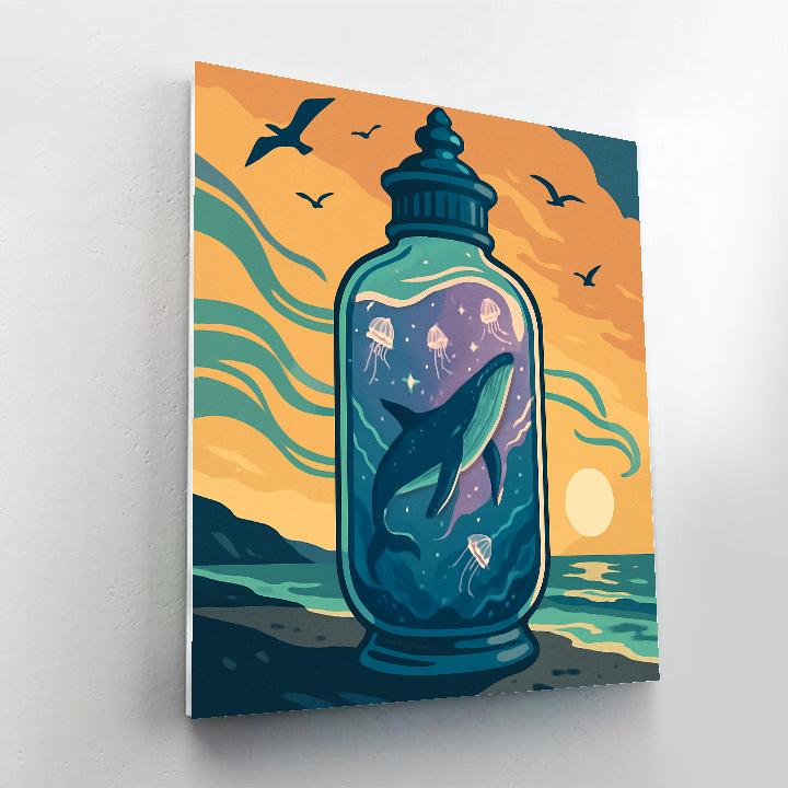 Ocean Threaded Stormglass Painting by numbers kit