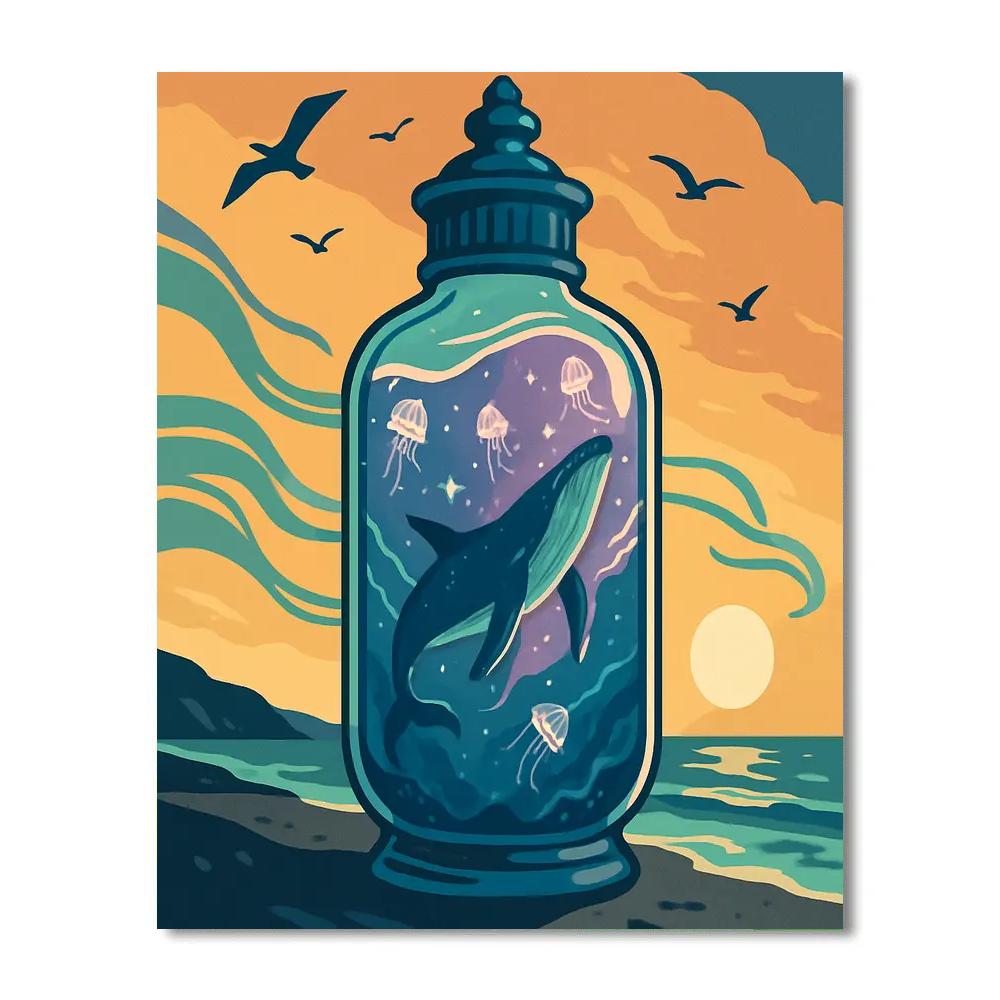 Ocean Threaded Stormglass Painting by numbers kit