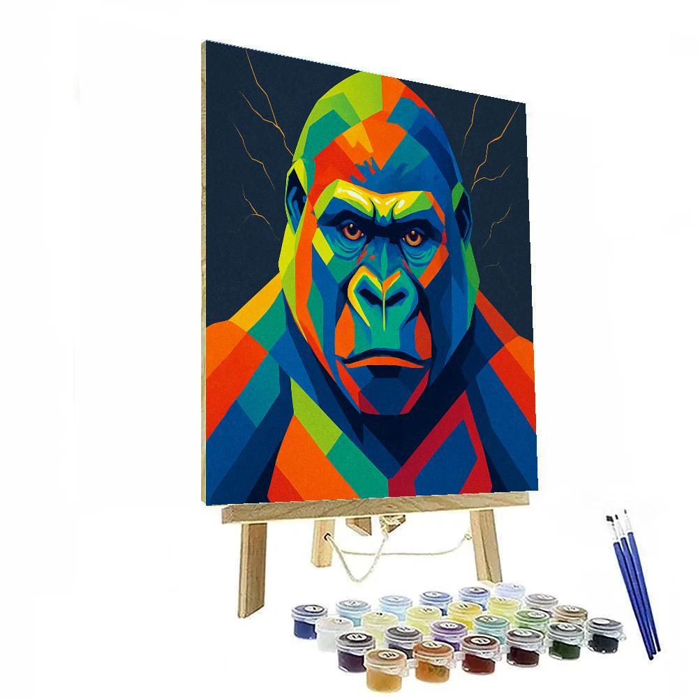 Chromatic Gorilla Thunder Calm paint by number