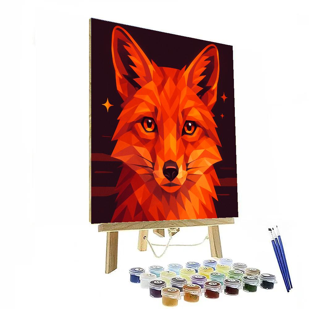 Saffron Fox Ember Horizon Numbered painting kits