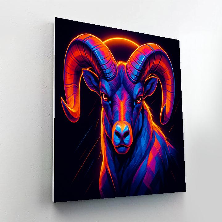 Prismatic Thunder Ram Painting by numbers kit