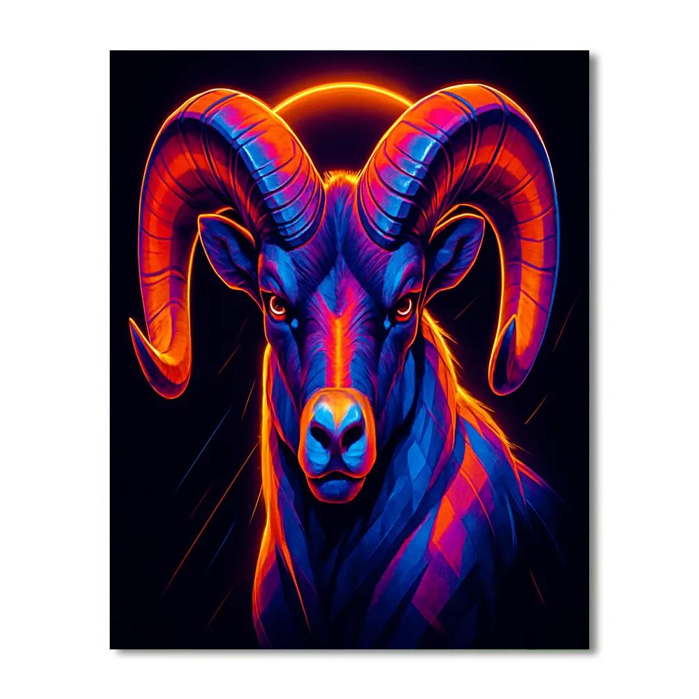 Prismatic Thunder Ram Painting by numbers kit