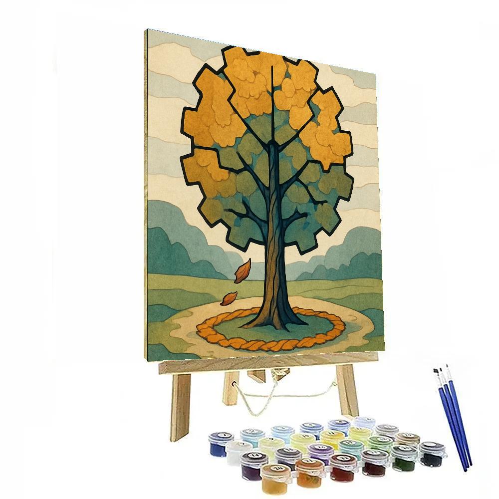 Clockwork Canopy Tree paint by numbers