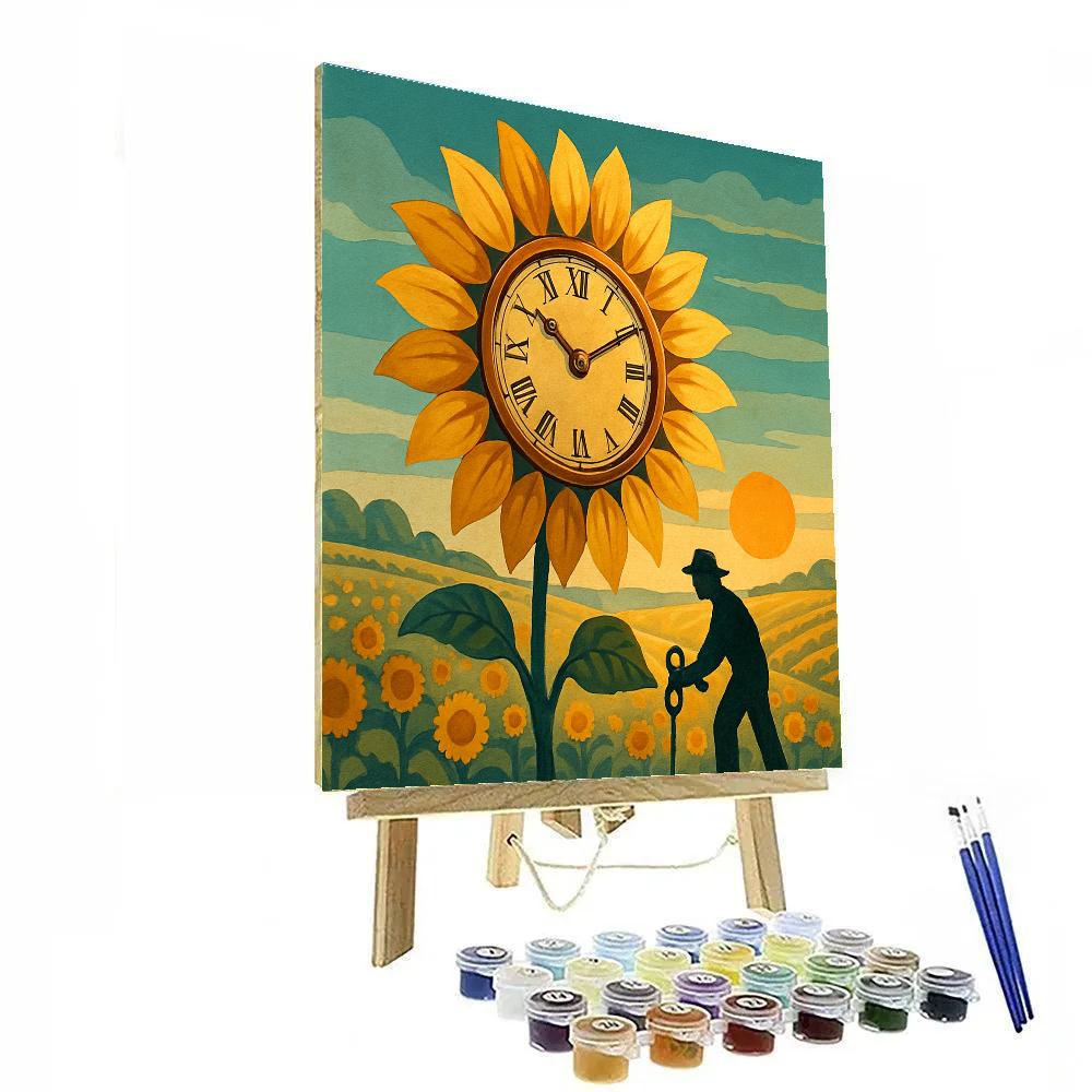 Clockwork Sunflower Observatory Paint by numbers kits