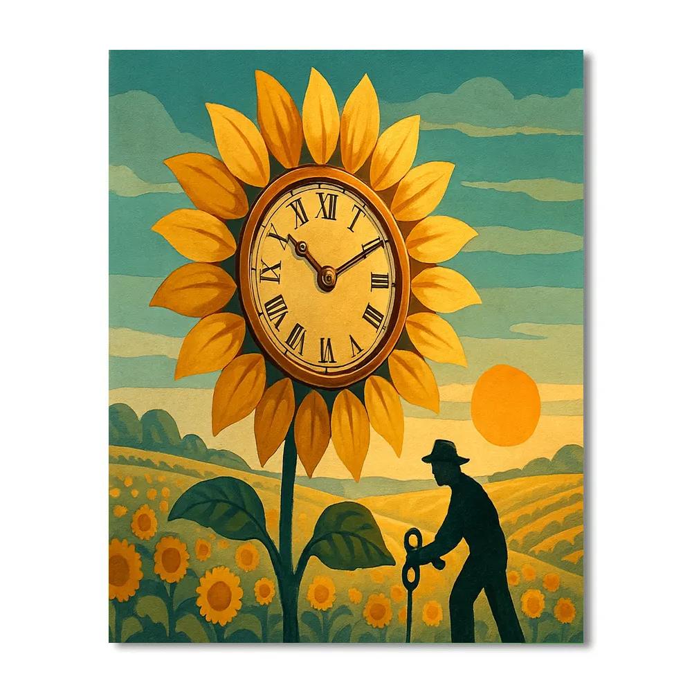 Clockwork Sunflower Observatory Paint by numbers kits