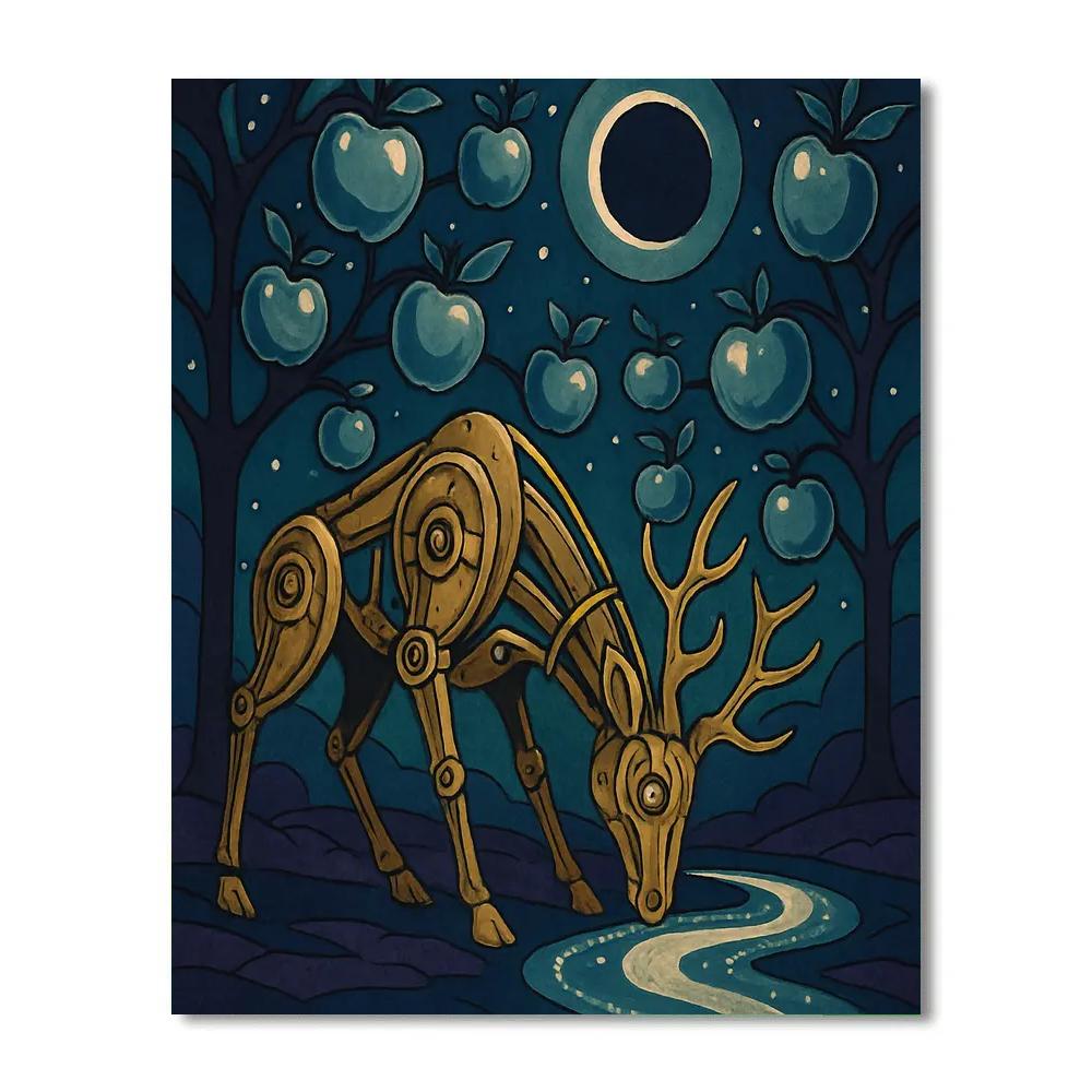 Clockwork Orchard Fantasy Eclipse paint by color