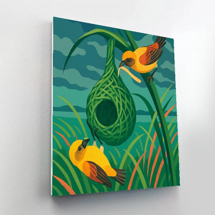 Monsoon Weavers Birds Paint by numbers kits